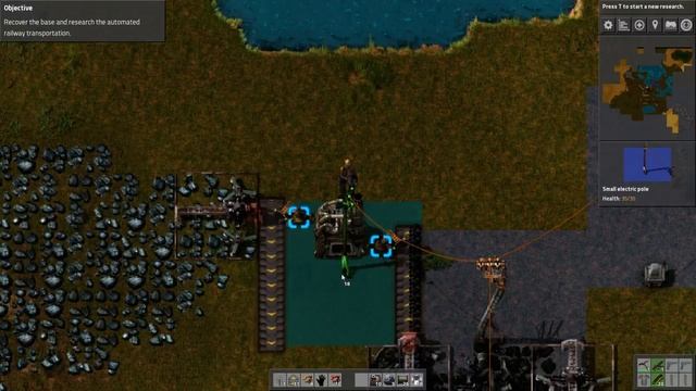 Factorio - Tutorial/Let's Play - Episode 14 - New Hope – Restoring Power!! смотреть онлайн