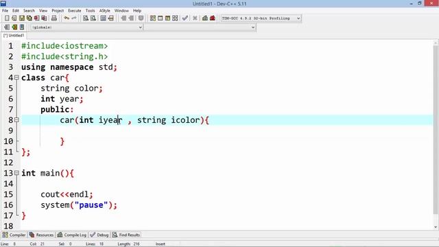 8 Passing parameter to constructor смотреть онлайн