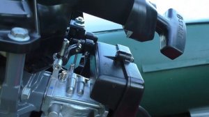 Регулировка холостого хода на Suzuki 9 9 AS.