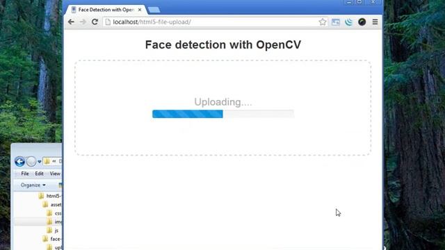 Web-based UI for OpenCV face detection смотреть онлайн