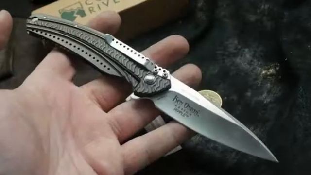 Складной нож CRKT Ripple Grey Coating Stainless Steel Handle K406GXP смотреть онлайн