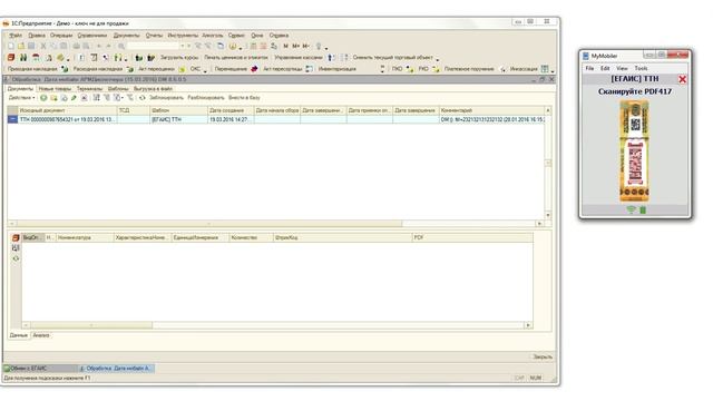 Модуль DataMobile ЕГАИС. Работа с документами: "ЕГАИС ТТН". смотреть онлайн