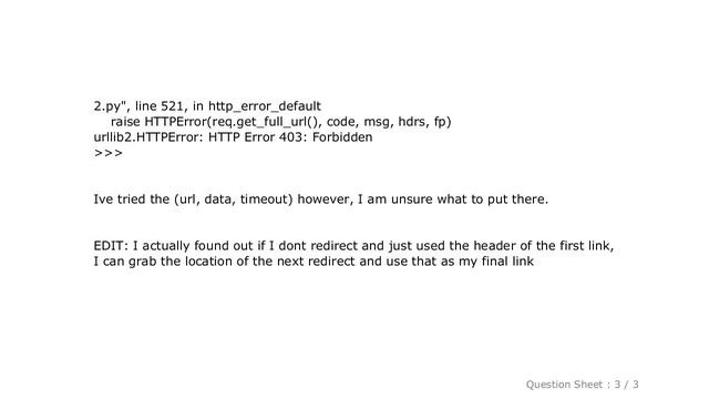 HTML : Python follow redirects and then download the page? смотреть онлайн