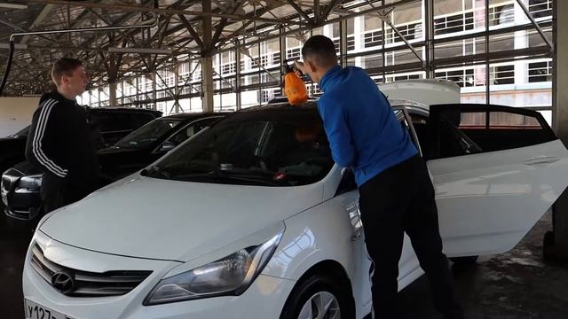 полоска тонировки на лобовое Solaris #авто#солярис#валерич смотреть онлайн