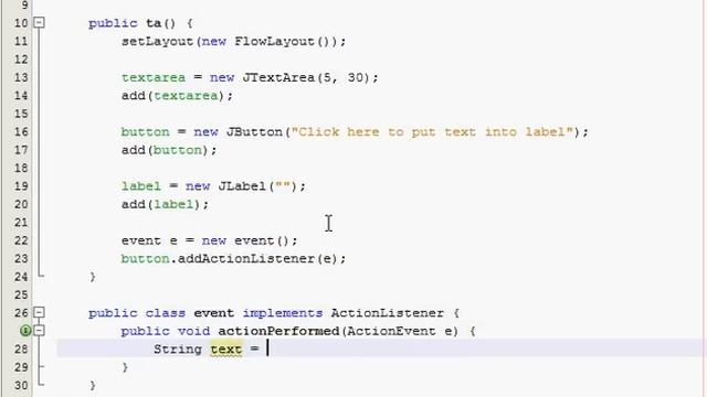 Java GUI Tutorial 28 - JTextArea смотреть онлайн