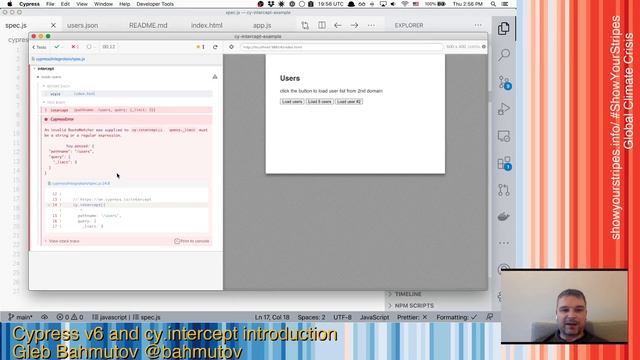 Cypress v6: Network control using cy.intercept introduction смотреть онлайн