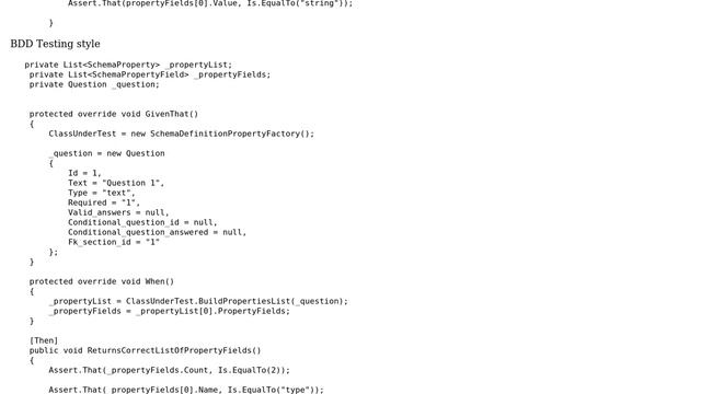 Two different styles of testing a custom JSON schema generator смотреть онлайн