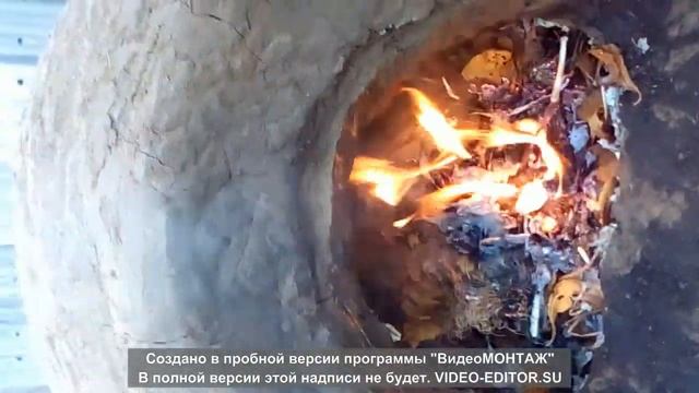 Печь во дворе, для приготовления пищи и обжига керамики.. часть 2.. смотреть онлайн