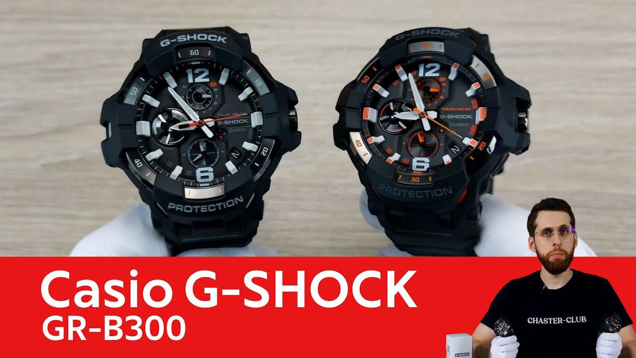 Новый аналоговый Gravitymaster / Casio G-SHOCK GR-B300 смотреть онлайн