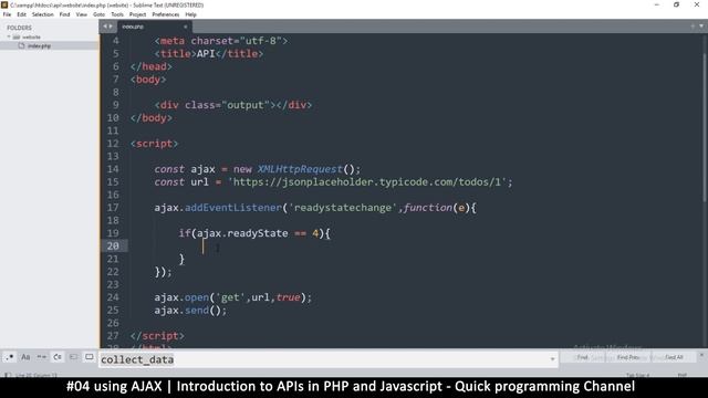 #04 Using AJAX request| Introduction to APIs in PHP & Javascript | Quick programming tutorial смотреть онлайн