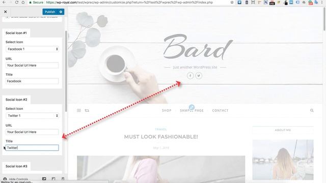 How to Setup Header & Footer Social Icons in the Bard Free Wordpress Theme смотреть онлайн