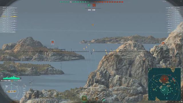 Линкор New York: Как не стоит играть в World of Warships( смотреть онлайн