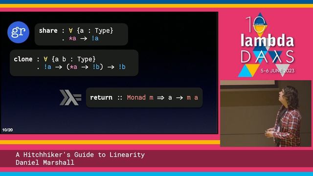 A Hitchhiker's Guide to Linearity by Daniel Marshall | Lambda Days 2023 смотреть онлайн