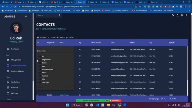 Build a COMPLETE React Admin Dashboard App | React, Material UI, Data Grid, Light & Dark Mode смотреть онлайн