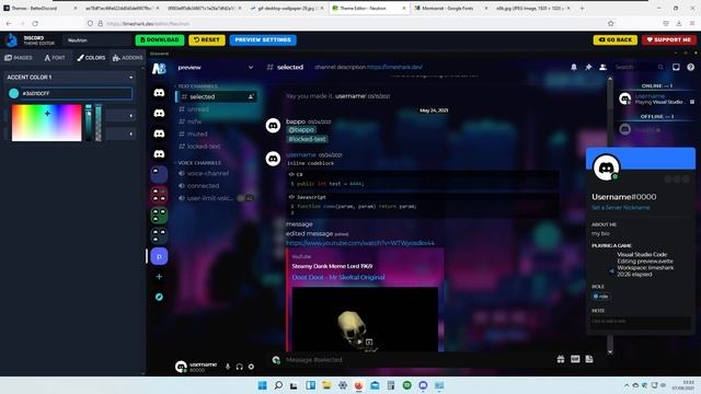 How To Make Custom Discord Theme | Easy DIY Animated BetterDiscord Theme | Better Discord 2022 смотреть онлайн
