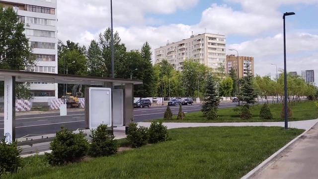 Благоустройство территории около станции метро "Кленовый Бульвар" БКЛ. смотреть онлайн