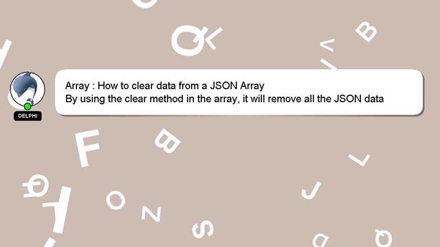 Array : How to clear data from a JSON Array смотреть онлайн