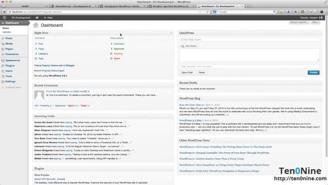 4. Installing WordPress from a Git Repository - WordPress and Git смотреть онлайн