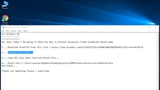 How To Install Assassins Creed Syndicate Saved Game ==AmeX== смотреть онлайн