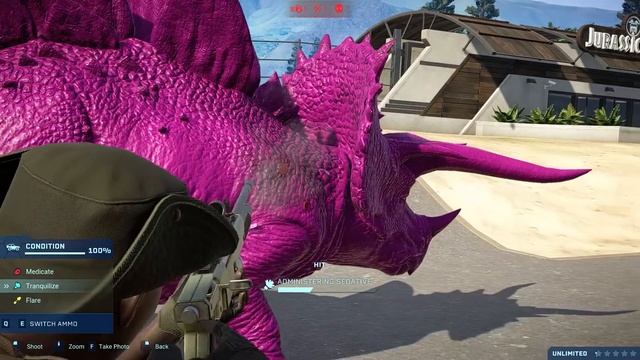 NEW ! Stegoceratops Color Pack & Tyrannosaurus Color Pack Dinosaur Fighting Jurassic World Evolutio смотреть онлайн