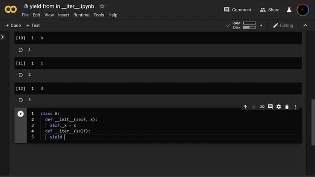 yield from in __iter__ in Python смотреть онлайн