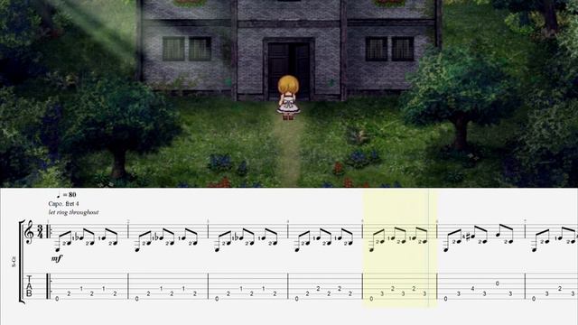 ~Rumor - The Witches House MV~ Fingerstyle Guitar Tab смотреть онлайн