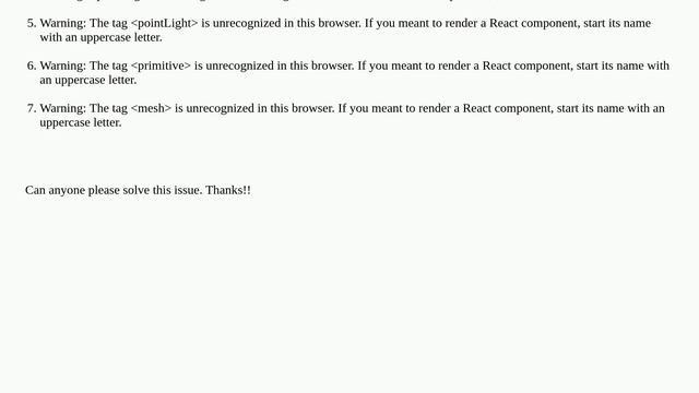 The React Three Fiber mesh tag is unrecognized in this browser смотреть онлайн