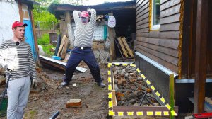 ВОТ ЭТО ДА! ИЗ  И ПАЛОК ДЕЛАЮ ПРОЧНУЮ ОТМОСТКУ! Жизнь в деревне