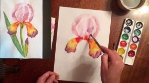 Рисуем ирисы. Уровень: новичок. Способ #2