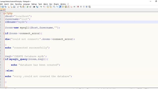1-How to connect PHP myadmin and creating a table in database смотреть онлайн