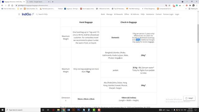 Indigo Baggage Allowance 2024 Domestic International смотреть онлайн