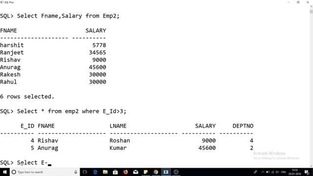 SQL in Oracle 11g Tutorial #10: Select Statement Part 1(Where Clause) смотреть онлайн