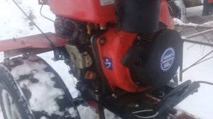 Отвал и грунтозацепы на мотоблок хопер дизель 9л с.  Новый вид грунтозацепов. Всё работает!!!