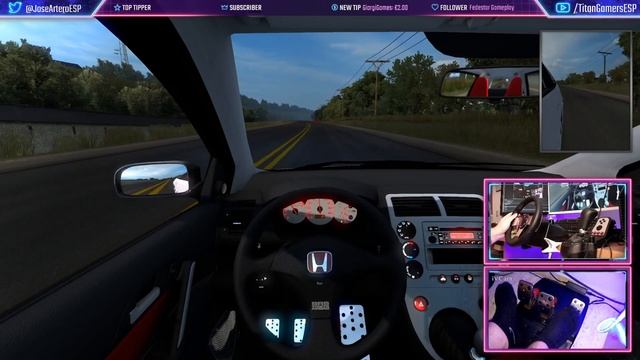 ETS2 // COLOMBIA: HONDA CIVIC TYPE R || SONIDO BRUTAL!!?? смотреть онлайн
