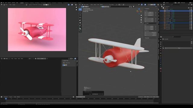 Animation in blender - timelapse. смотреть онлайн
