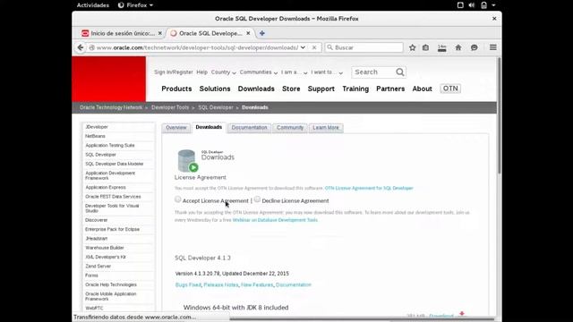 Oracle Database XE 11g Release 2/SQL Developer en Fedora 23 Workstation смотреть онлайн