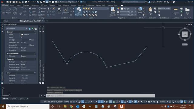 Converting Polylines into Arcs with AutoCAD смотреть онлайн