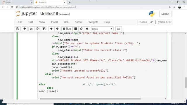 Interface Python with MySql part 4 updating data in table смотреть онлайн