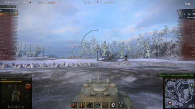 WOT: Arctic Region - KV-1 - 5 frags - смотреть онлайн