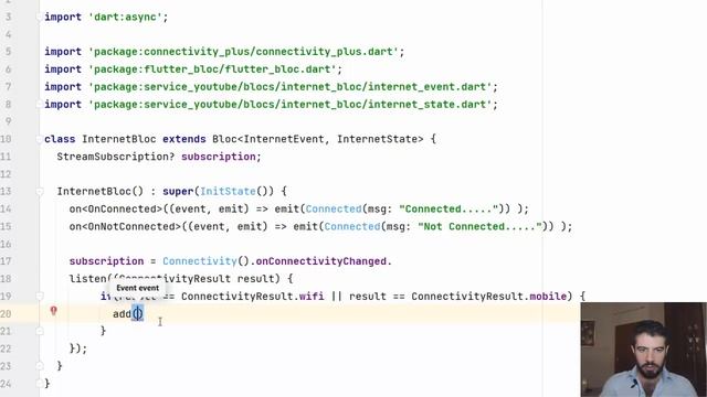 6 - using Bloc to check internet connection смотреть онлайн