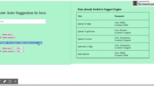 Smart Auto Suggest in Java смотреть онлайн