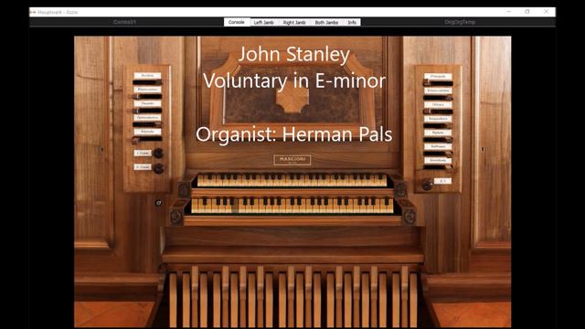 John Stanley Voluntary in E minor (Hauptwerk Azzio) смотреть онлайн