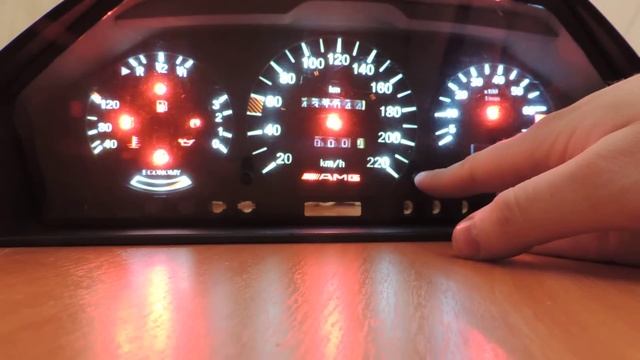 Пересвет приборки Mercedes W124 #2 смотреть онлайн