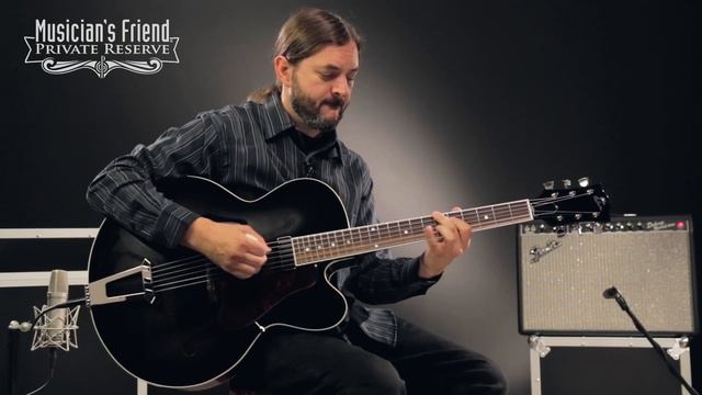 Gibson Custom 2015 Solid-Formed 17 Venetian Cutaway Archtop Hollowbody Electric Guitar смотреть онлайн
