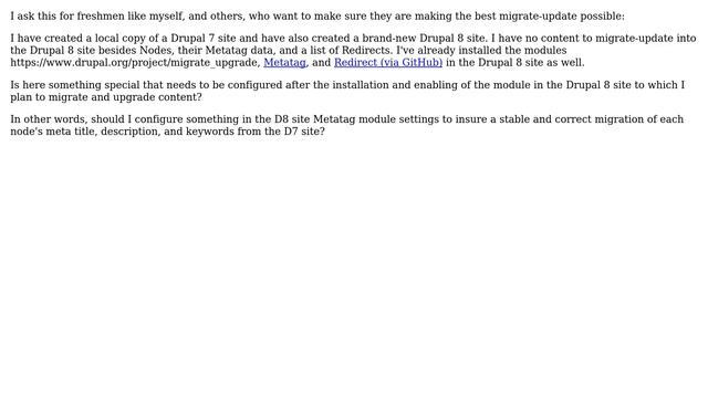 Drupal: Node Metatag data migration with the Migrate-UpdateDrupal-Upgrade module смотреть онлайн