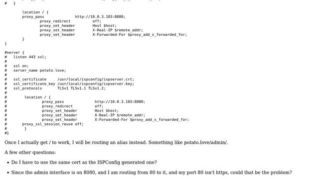 DevOps & SysAdmins: Nginx forward ssl to ISPConfig lxc container смотреть онлайн
