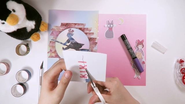 Kiki's Delivery Service/Ghibli Movie Creative Journaling/6 ring binder journal смотреть онлайн