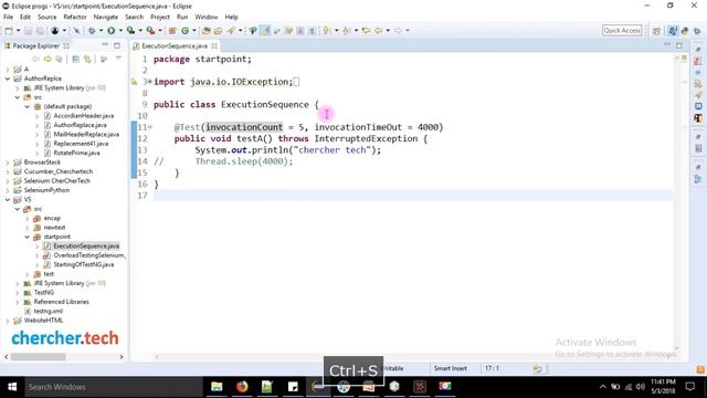 InvocationTimeout | InvocationCount | skipFailedInvocations - TestNG -SELENIUM [Chercher Tech] смотреть онлайн