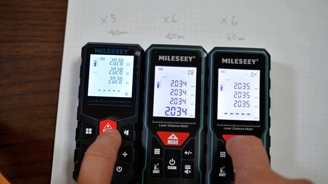 Milessey X5 40m, X6 40m, X6 60m laser measure смотреть онлайн