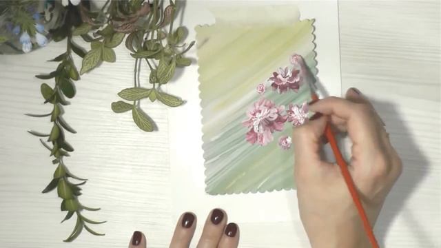 Как нарисовать пионы акрилом или гуашью смотреть онлайн